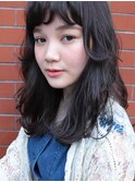 大人なベビーバングミディアムhair