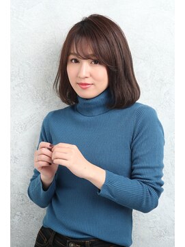 パティオンツー(PATIONN2) ミディアムナチュラルワンカールヴァイオレットカラースタイル