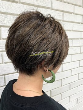 ネイミーズ 横浜関内(nameiz.) 【横浜美容室ネイミーズ】毛束感ハイライトブランジュショート