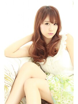 オーロ 緑地公園店(ORO) 前髪重め　大人ロング