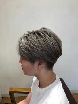 オーバルヘアー ルポ(OVAL hair repos) ミルクティーベージュ メンズマッシュ