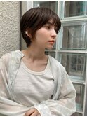 #大人ショート#ベージュ