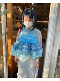 blue short