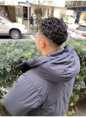 メンズパーマ/銀座メンズカット/銀座理容室/フェードカット