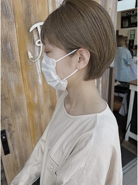 バンビ プライベート サロン(Bambi private salon) 耳かけショートボブ*アッシュベージュcolor*Bambi松平愛