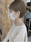 耳かけショートボブ*アッシュベージュcolor*Bambi松平愛