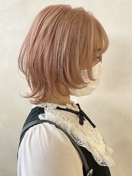 ユーフォリア 銀座(Euphoria) ウルフ/ウルフカット/ ウルフボブ/ミルクティーピンク担当岩崎