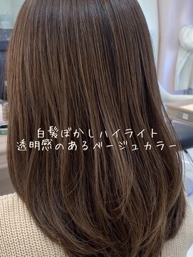 アッシュ 鶴ヶ峰1号店(Ash) 【脱白髪染め】白髪ぼかしハイライト!!