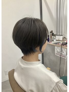 サロン 半田店(SALON) 小顔補正立体カット×ブルーイヤリング
