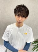ハイライト×色気パーマ×ダウンバング