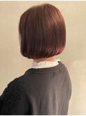 ミニボブ×オレンジブラウン