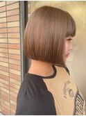 流行りの短めボブ