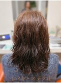 レイヤー×コテ風ウェーブ/30代40代50代60代/エイジングデジパ