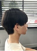 曲がる縮毛矯正×マッシュ