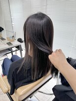 アジールヘア 所沢プロペ通り店(agir hair)&nbsp;インナーカラーミルクティーベージュデザインカラー夏所沢韓国