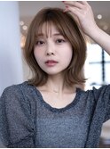 20代30代大人かわいい小顔くびれレイヤーカット前髪ボブウルフ