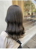 透明感カラー×濃いめオリーブ