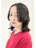 【松戸 藤原】センターパートニュアンスボブ 大人かわいい