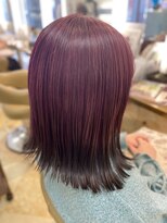 スーパーカット キタサンジュウニショップ(SUPER CUT KITA32SHOP)&nbsp;ケアブリーチ カシスバイオレット×ブルーブラック20代30代40代