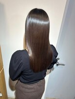 ノー バイ イオエ 西梅田(no. by ioe)&nbsp;ブリーチなしカラー/髪質改善/ミルクティーベージュ/小顔ヘア