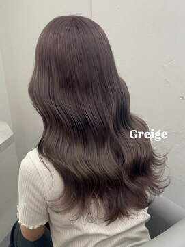 ベレーザ 渋谷(BELEZA) 15534オリーブグレージュ韓国風巻きレイヤーカットくびれヘア