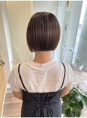 ミニボブ×クールブラウン