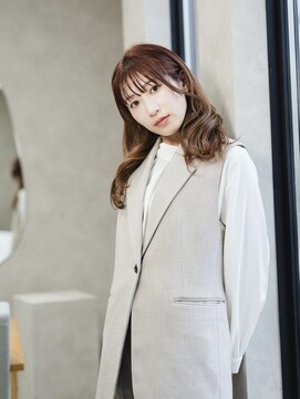 ヌーク(nook.) ピンクブラウン/ミディアムヘア/ダブルカラー/佐賀