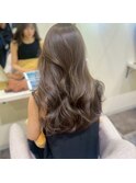 人気のオリーブグレージュ/透明感カラー・秋カラー・大阪