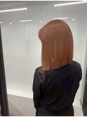 【COEUR/SHUEI】髪質改善 ミルクティ 切りっぱなしボブ
