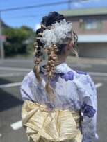 ハウオリ ガーデン(hau'oli garden)&nbsp;浴衣着付け×編みおろしアレンジ