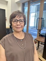 クレス 新宿御苑前(cresc)&nbsp;白髪ぼかしショート♪ 40代/50代/60代/白髪ぼかし/白髪染め/