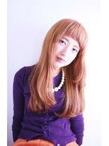 グリームス ヘアデザイン(GLEAMS Hair Design)&nbsp;【GLEAMS】ベイビーピンク×ベイビーバング