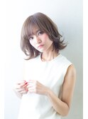 【RISE by REVO 我孫子】大人可愛い 外ハネ カール ふわミディ☆