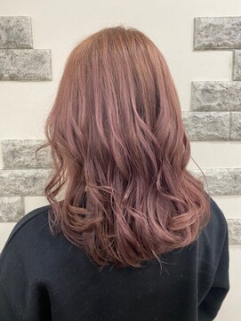 デザイアー 下高井戸店(desire) ロングスタイル×ピンクベージュ