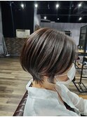 ショート/マッシュ/韓国/メンズ/ブリーチ/ハイライト/ミディアム