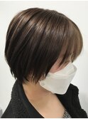 【EIGHT sangenjaya 三軒茶屋】 グレージュ×ショートボブ