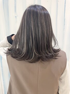 アップ(A+hair) 三宮_30代40代50代_脱白髪染めハイライト_大人ハイライト_うる艶
