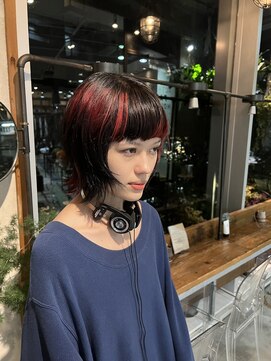 ドゥーア 代官山(Door) #ショートウルフ#ショートカット#デザインカラー#メッシュカラー