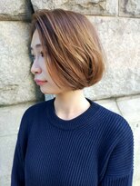 ビュートリアム 神戸(BEAUTRIUM)&nbsp;柔らか丸みボブ/ベージュ/ひし形シルエット/小顔/20代/30代/40代