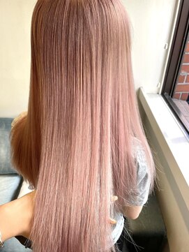 ラフ 新宿(Laff) 【Laff】新宿 ベビーピンク ハイトーンロングイルミナカラー