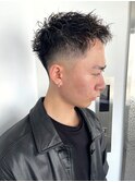 フェードカット×ツイストスパイラル