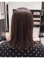 ミック ヘアアンドメイクアップ 高田店(miq Hair&Make up)&nbsp;アッシュ/シルバーアッシュ/アッシュブラウン/外ハネミディアム