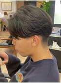 ニュアンスパーマセンターパートセンター分けカルマパーマ横浜