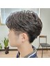 【人気スタイル】メンズカット＋ケアパーマ☆フェザーパーマ￥１６０００