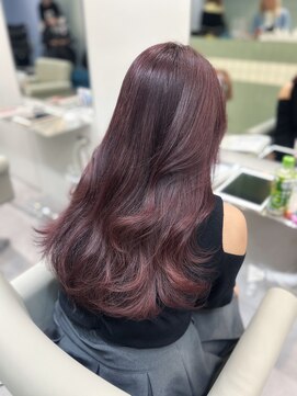 アール 横浜(R) 【MAKI】ピンクラベンダー/艶髪/ピンクブラウン/レイヤー