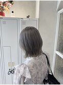 ダブルカラー/黒髪/ボブルフ/ネビージュ/原宿/前髪/韓国