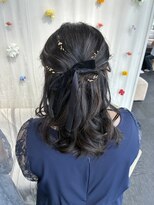 ヘアセット専門サロン by OKINAWA WATABE WEDDING 那覇店 ハーフアップ