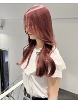 ラック 表参道(LUCK) ピンクブラウン/ピンクベージュ/レイヤーカット/ゆる巻き