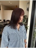 ボルドーカラーレイヤースタイル