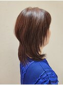 40代50代60代×ミディアムウルフ×イノアカラー